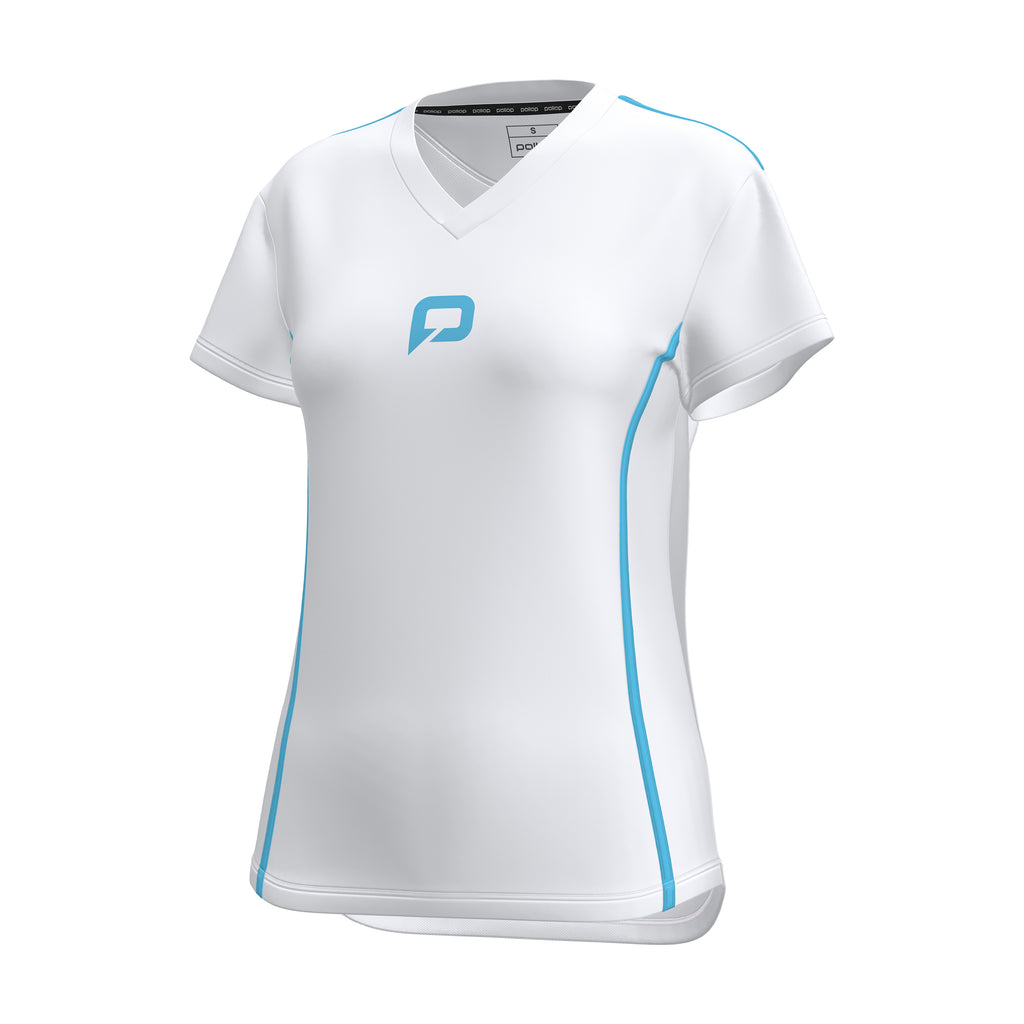 Pallap Women's Tech V Neck Tee White