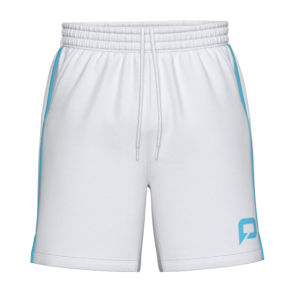 Pallap Men's Shorts White Cyan