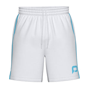 Pallap Men's Shorts White Cyan