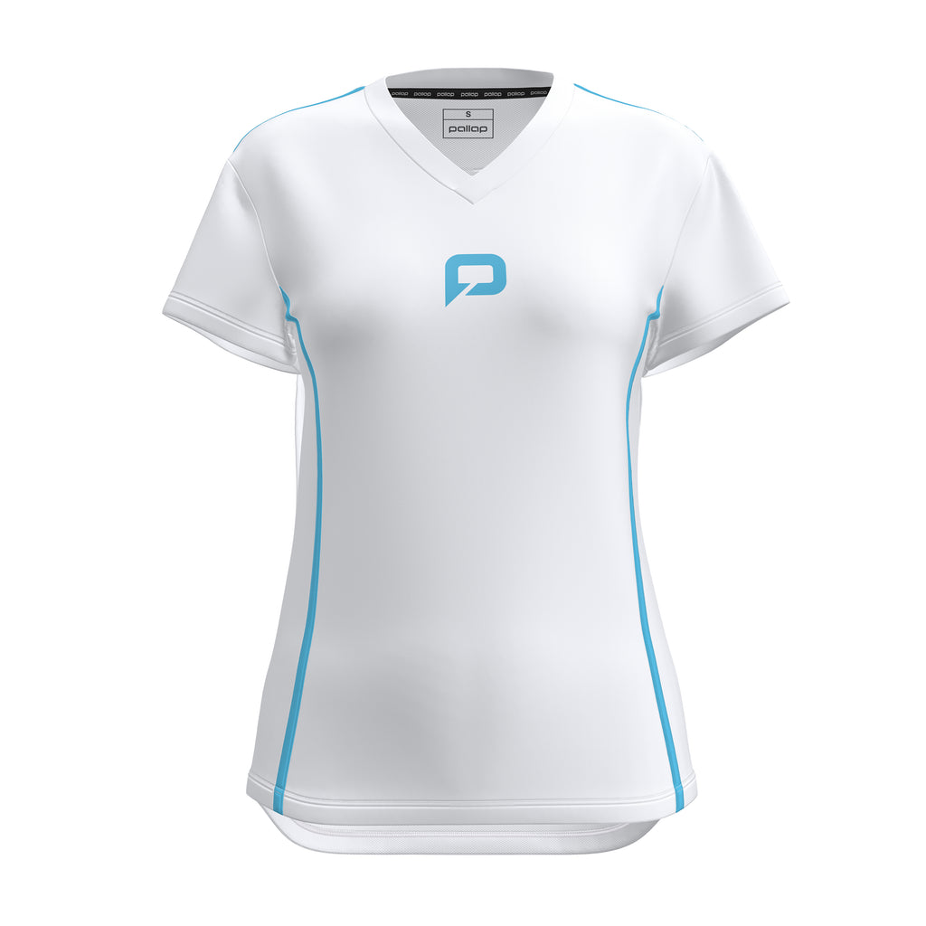Pallap Women's Tech V Neck Tee White