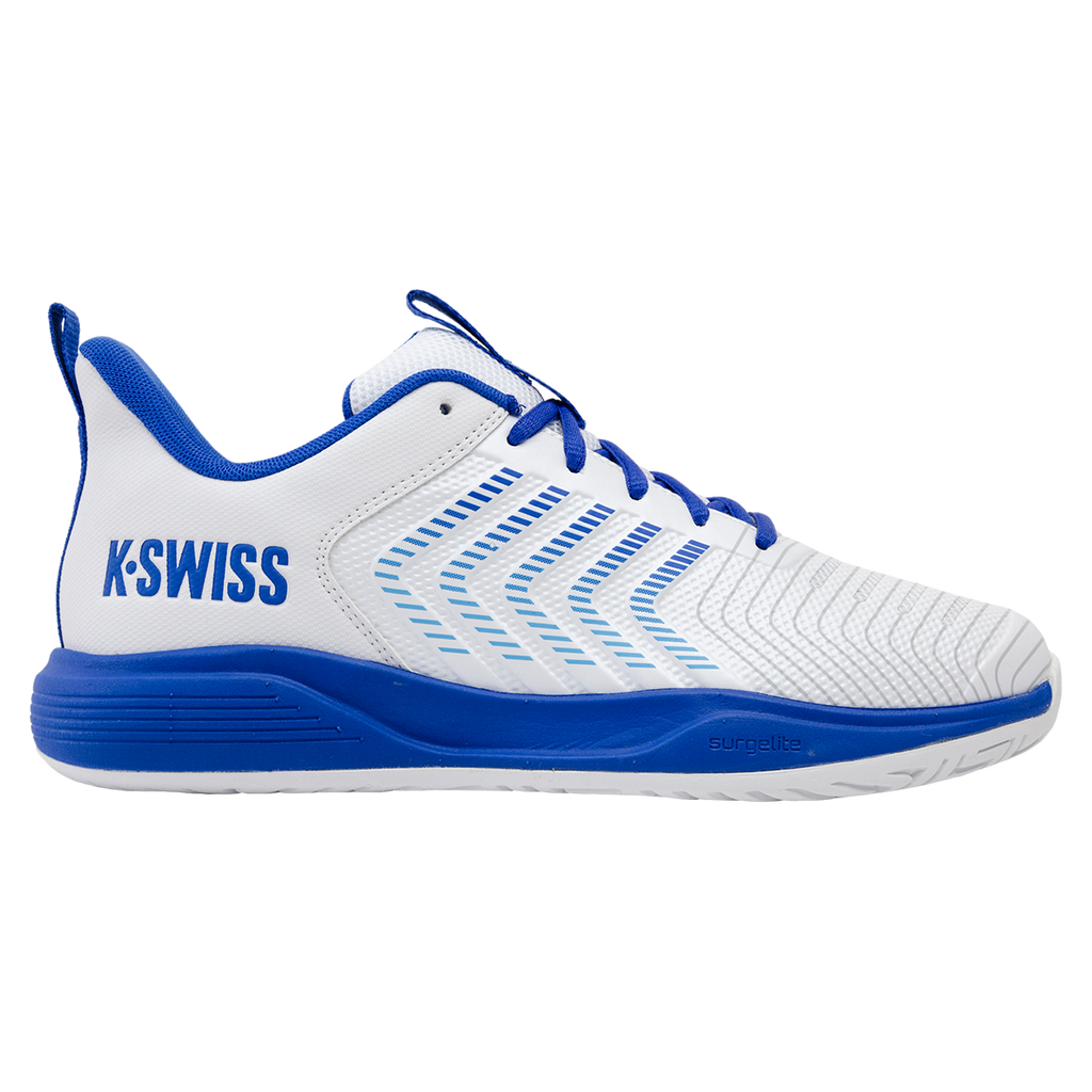 K-Swiss Men's Ultrashot Light Tennis Shoes - White Dazzling Blue