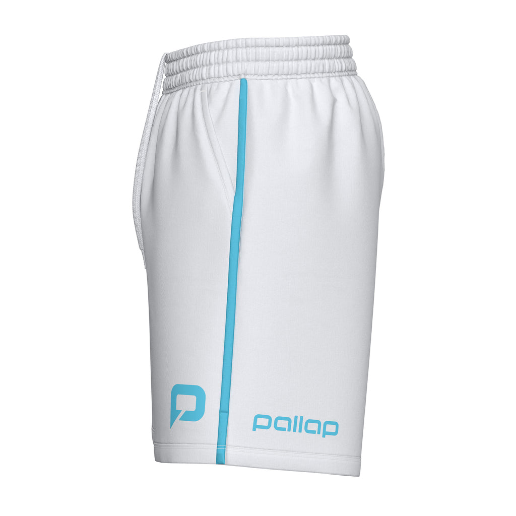 Pallap Men's Shorts White Cyan