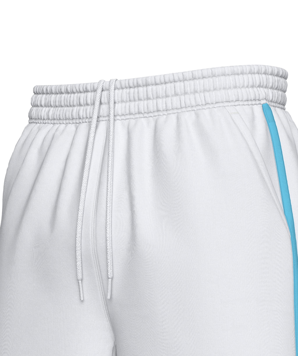 Pallap Men's Shorts White Cyan