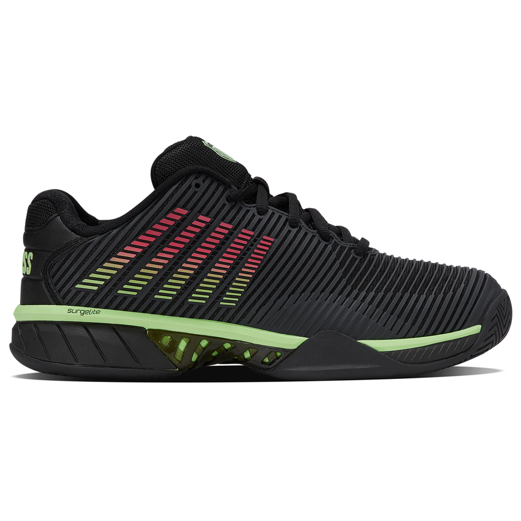 K-Swiss Men's Hypercourt Express 2 Tennis Shoe Black Green