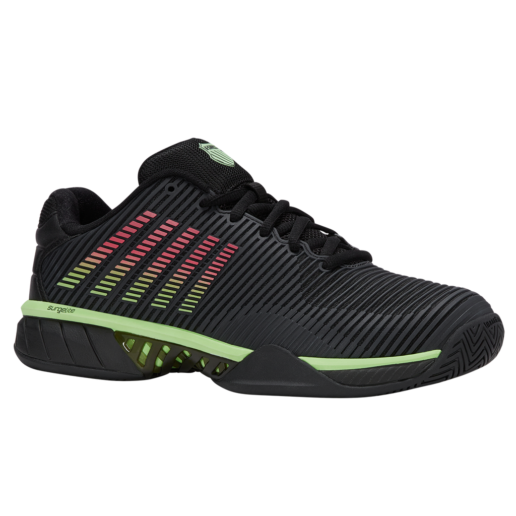 K-Swiss Men's Hypercourt Express 2 Tennis Shoe Black Green