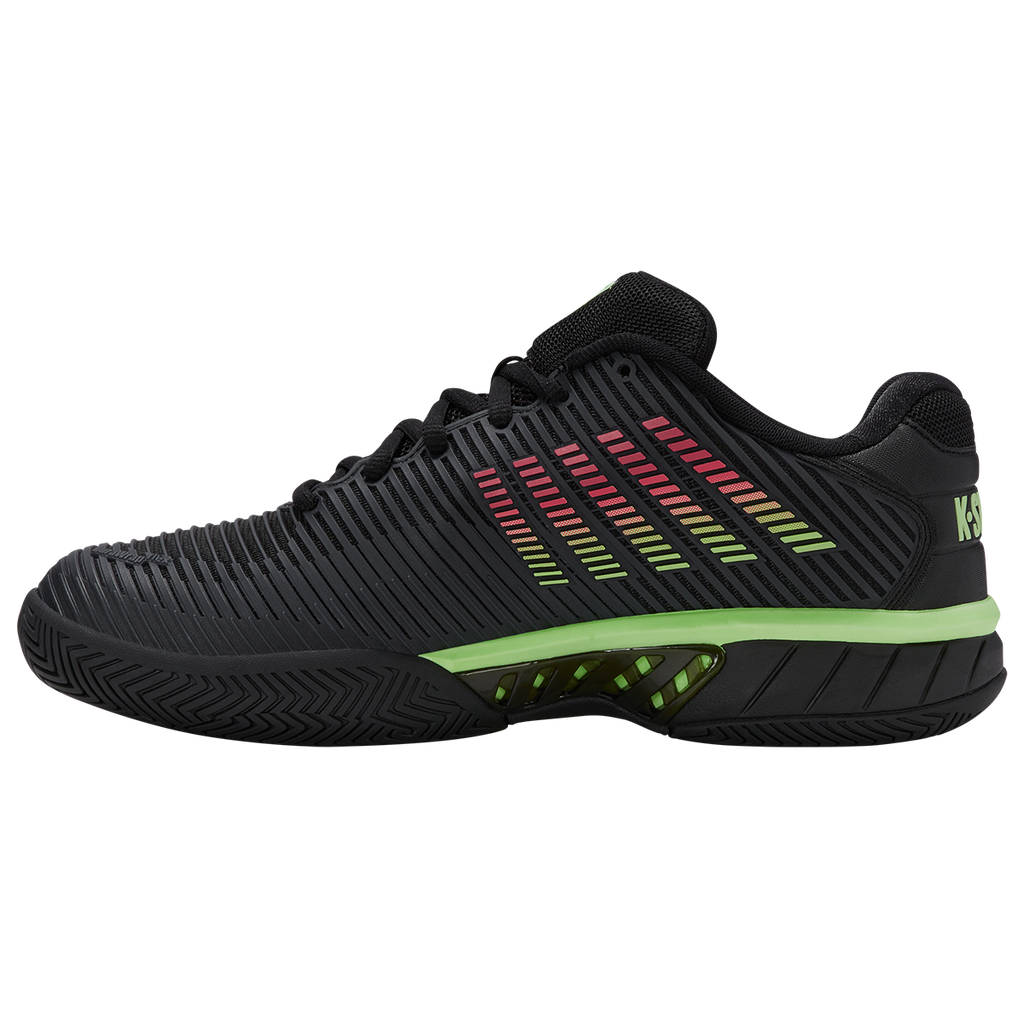 K-Swiss Men's Hypercourt Express 2 Tennis Shoe Black Green