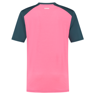 K-Swiss Men's Hypercourt Mix Melange Crew Tee Stargazer/Pink