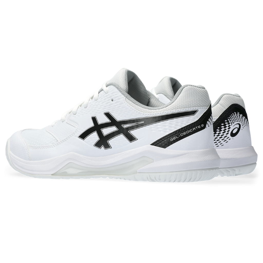 Asics Men's Gel Dedicate 8 Tennis Shoes AW25 White Black