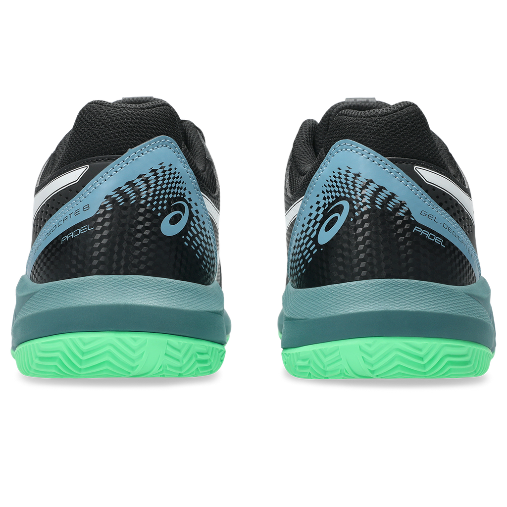 Asics Men's Gel Dedicate 8 Padel Shoes Black Vital Green
