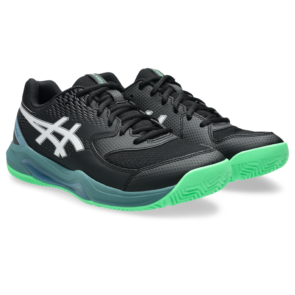 Asics Men's Gel Dedicate 8 Padel Shoes Black Vital Green