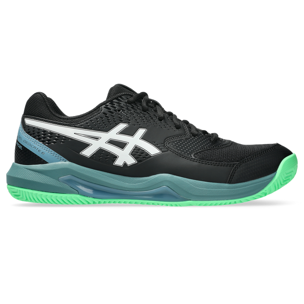 Asics Men's Gel Dedicate 8 Padel Shoes Black Vital Green