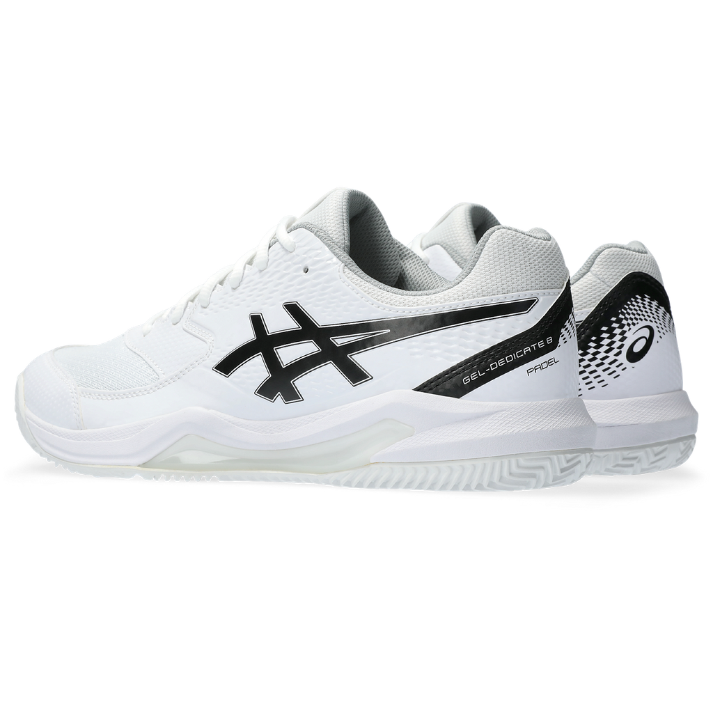 Asics Men's Gel Dedicate 8 Padel Shoe White Black