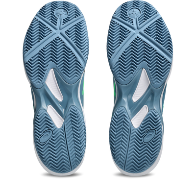 Asics Men's Solution Swift FF 2 Padel Shoes Saba Blue Vital Green