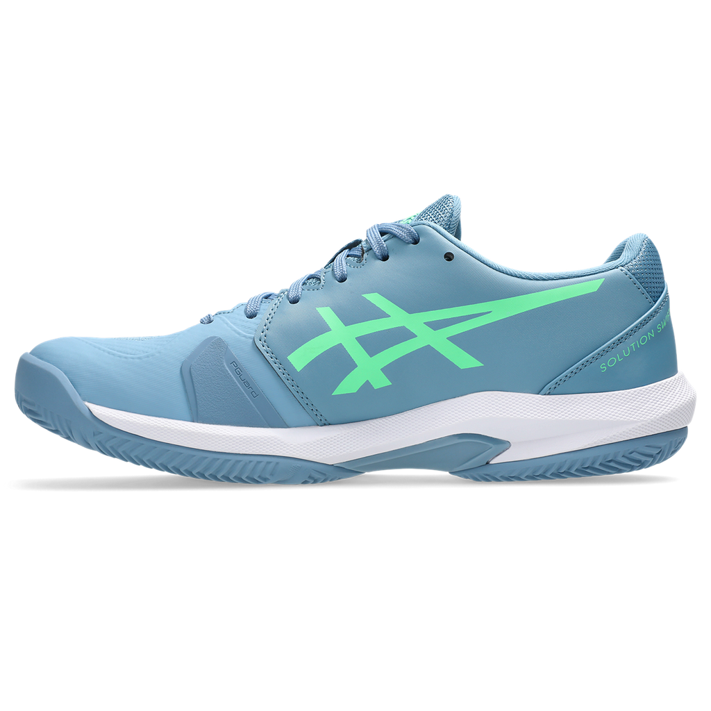 Asics Men's Solution Swift FF 2 Padel Shoes Saba Blue Vital Green