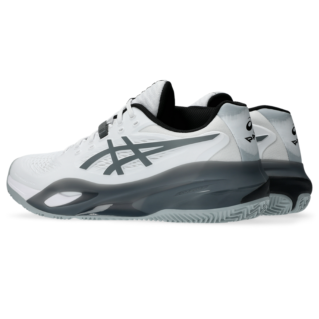 Asics Men's Gel Resolution X Padel Shoe White Steel Grey