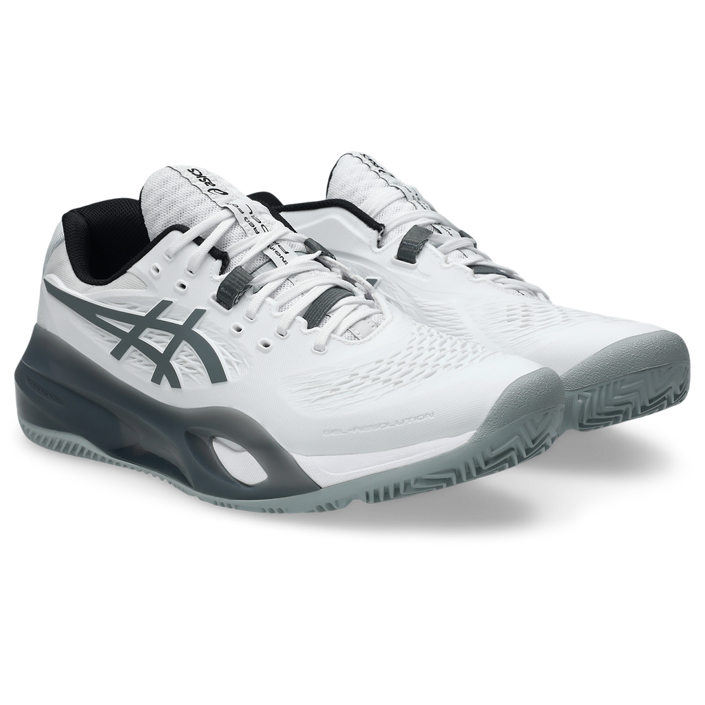 Asics Men's Gel Resolution X Padel Shoe White Steel Grey