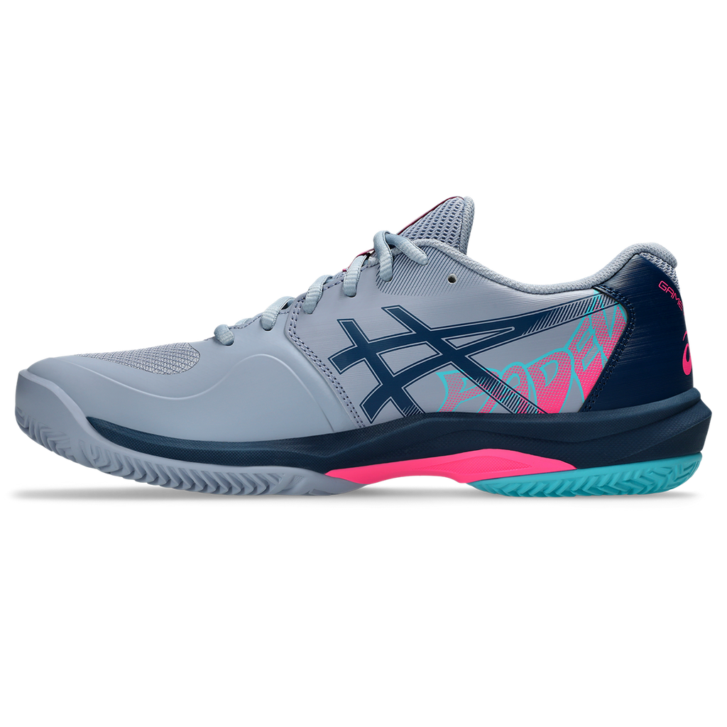 Asics Men's Game FF Padel Shoes Grey Blue Energy Aqua