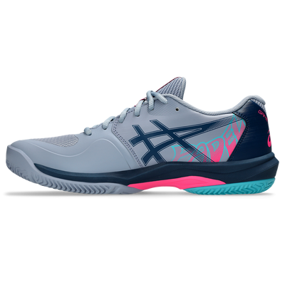 Asics Men's Game FF Padel Shoes Grey Blue Energy Aqua