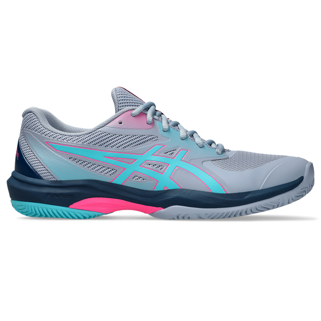 Asics Men's Game FF Padel Shoes Grey Blue Energy Aqua