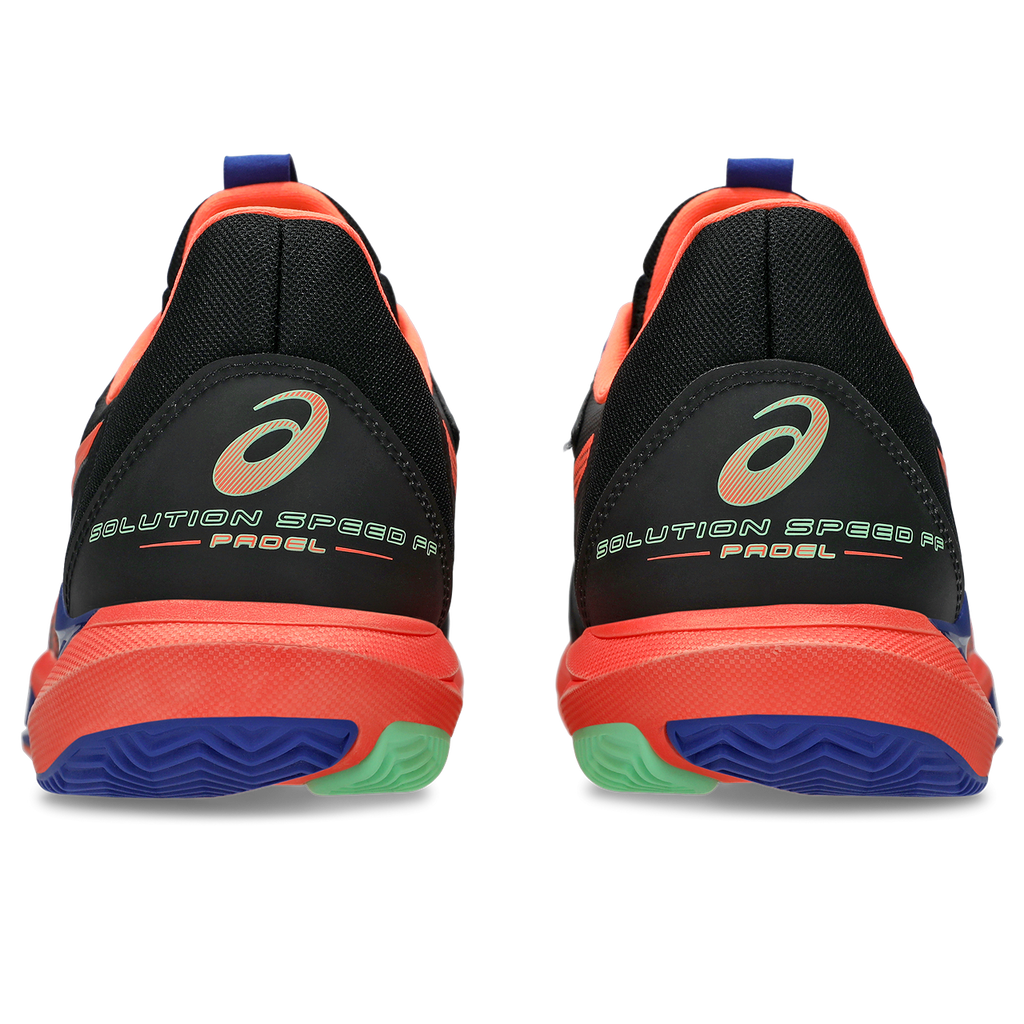 Asics Men's Solution Speed FF 3 Padel Shoes Black Vivid Coral
