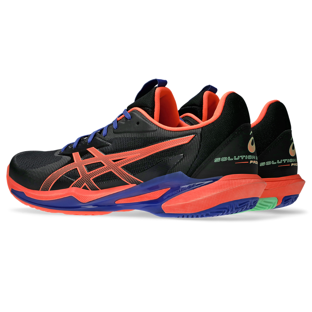 Asics Men's Solution Speed FF 3 Padel Shoes Black Vivid Coral
