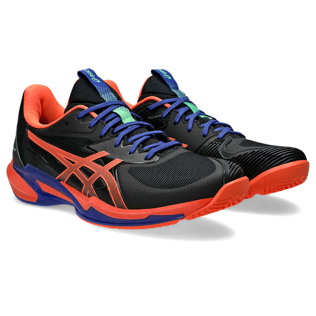 Asics Men's Solution Speed FF 3 Padel Shoes Black Vivid Coral