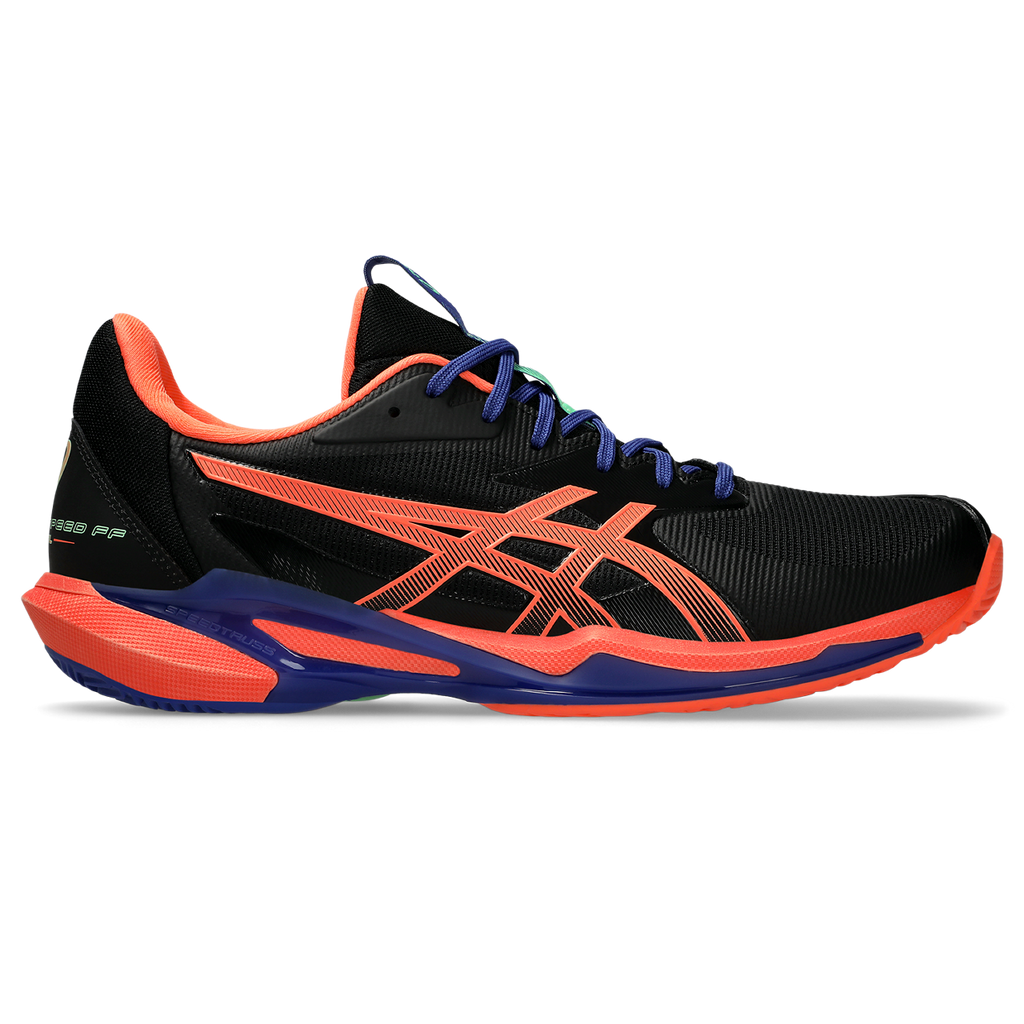 Asics Men's Solution Speed FF 3 Padel Shoes Black Vivid Coral