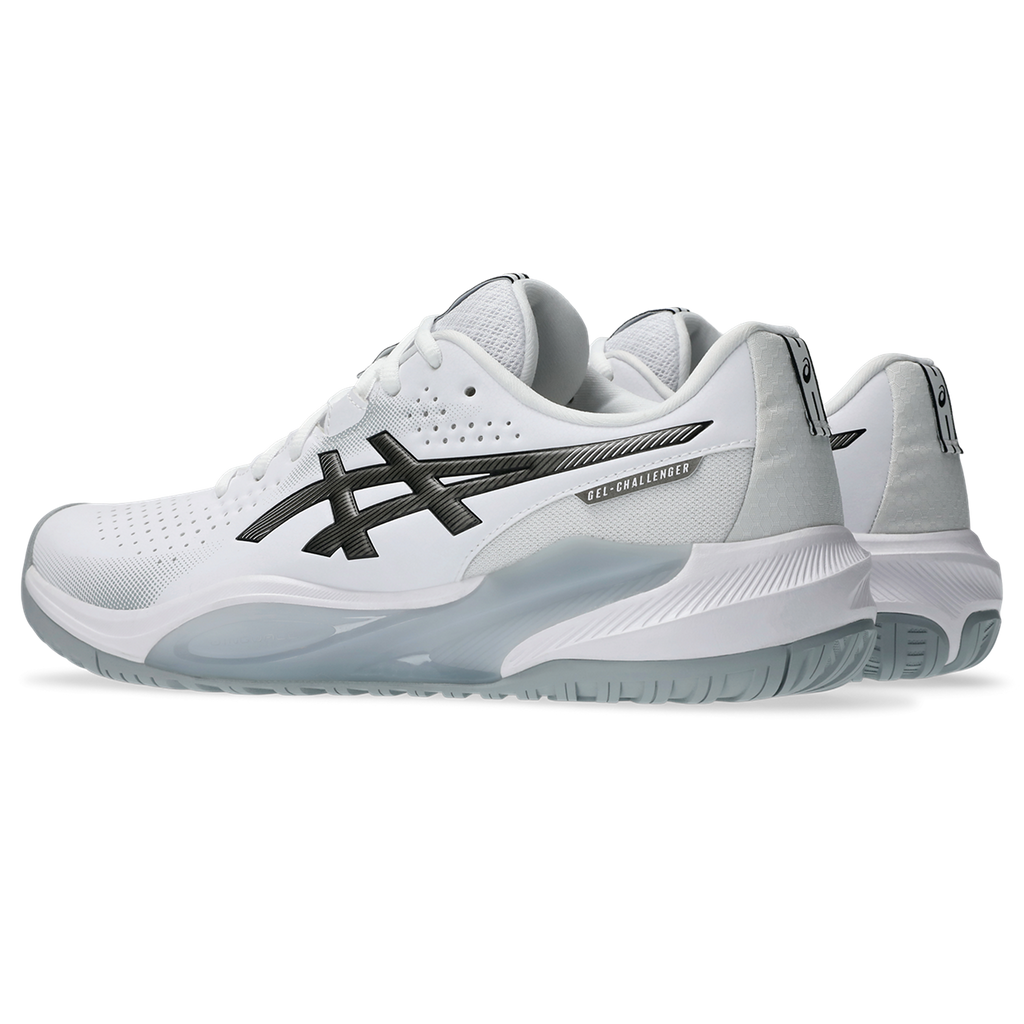 Asics Men's Gel Challenger 15 Tennis Shoes White Gunmetal
