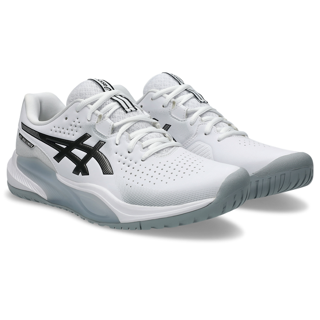 Asics Men's Gel Challenger 15 Tennis Shoes White Gunmetal