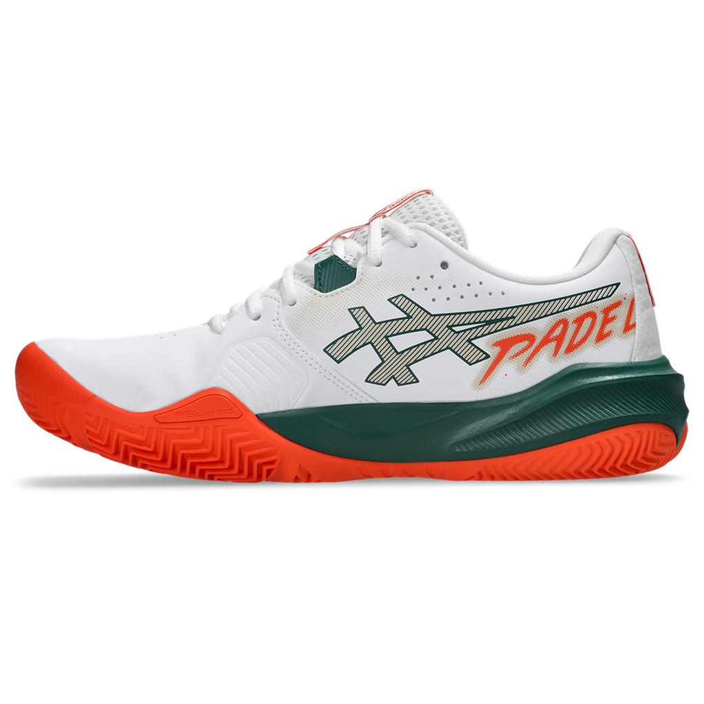 Asics Men's Gel Challenger 15 Padel Shoes White Energy Orange