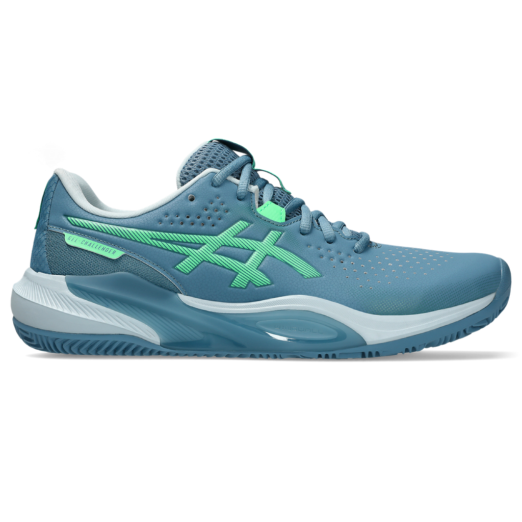 Asics Men's Gel Challenger 15 Padel Shoes Saba Blue Vital Green