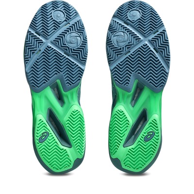 Asics Men's Sonicsmash FF Padel Shoes Saba Blue Vital Green