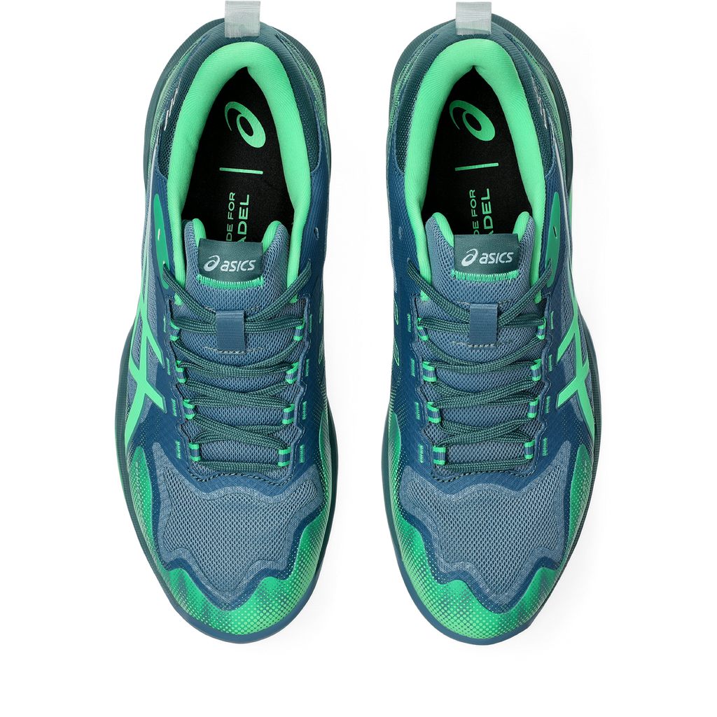 Asics Men's Sonicsmash FF Padel Shoes Saba Blue Vital Green