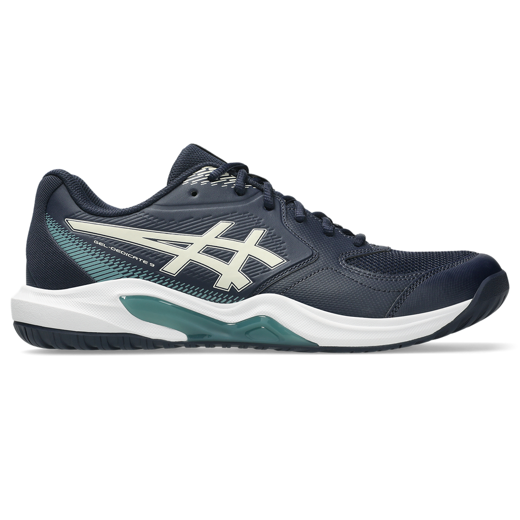 Asics Men's Gel Dedicate 9 Tennis Shoes Midnight Oatmeal