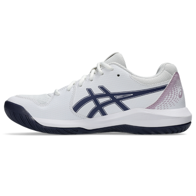 Asics Women's Gel Dedicate 8 Tennis Shoes SS25 White Indigo Fog