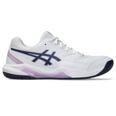 Asics Women's Gel Dedicate 8 Tennis Shoes SS25 White Indigo Fog