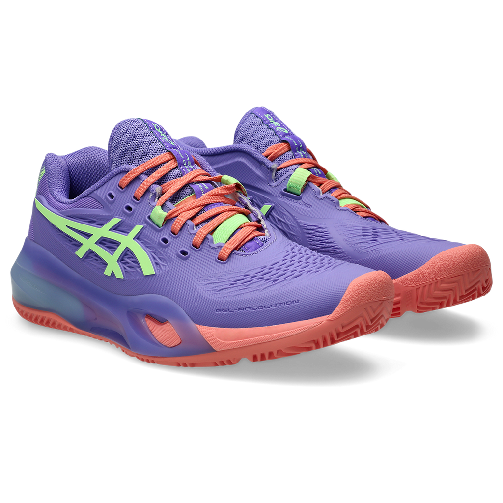 Asics Women's Gel Resolution X Padel Shoe Amethyst/Illuminate Green