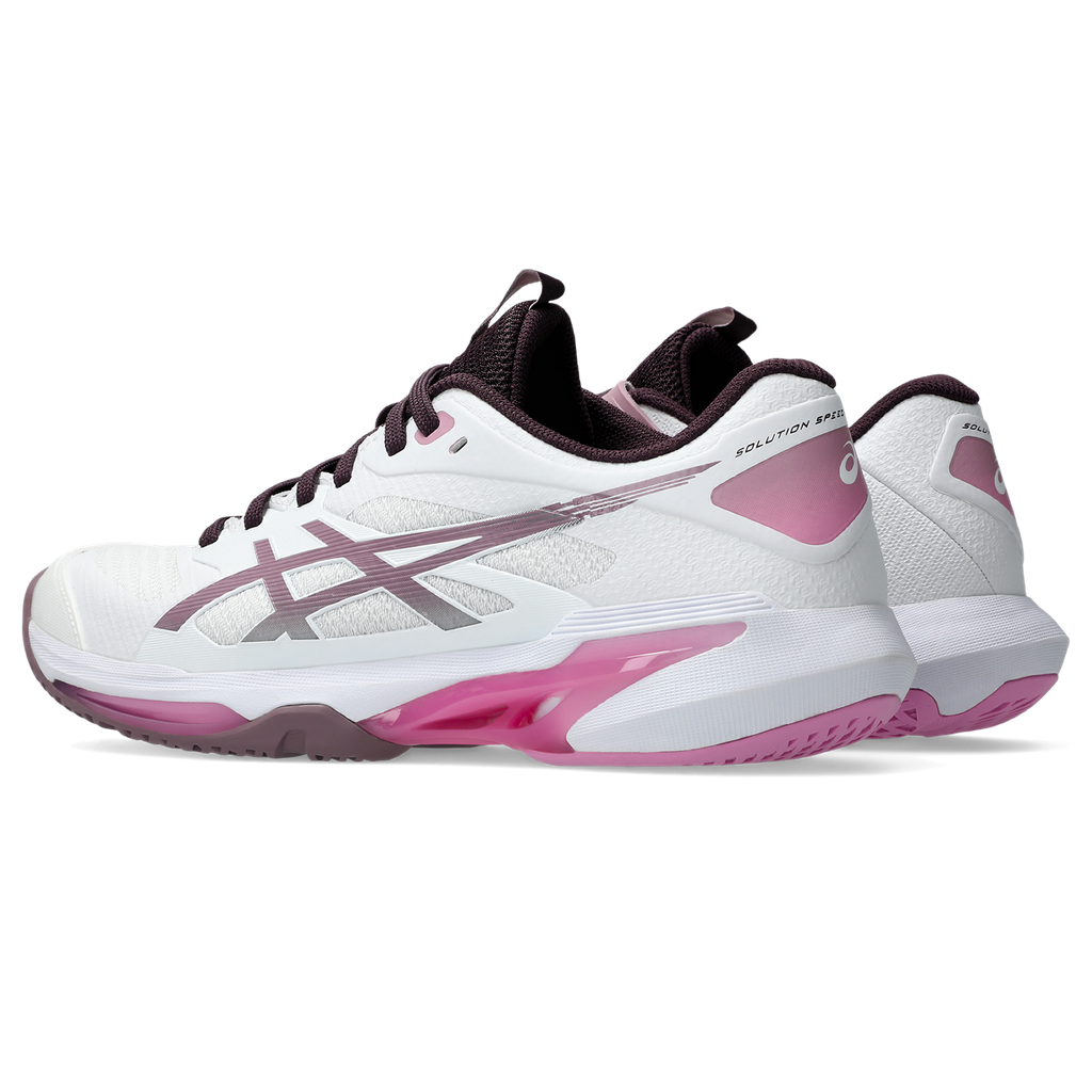 Asics Women's Solution Speed FF 4 Tennis Shoes White Dusty Mauve