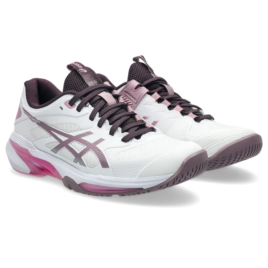 Asics Women's Solution Speed FF 4 Tennis Shoes White Dusty Mauve