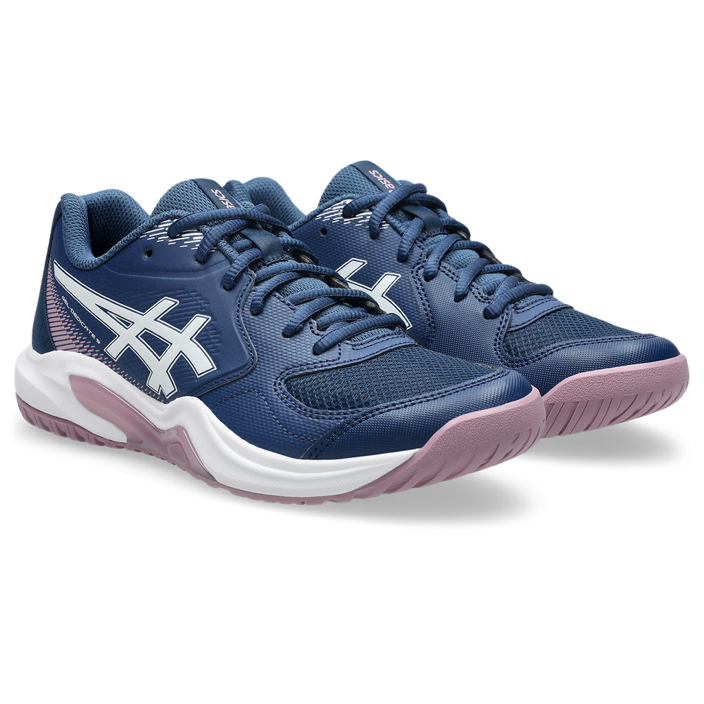 Asics Women's Gel Dedicate 9 Tennis Shoes Independence Blue White