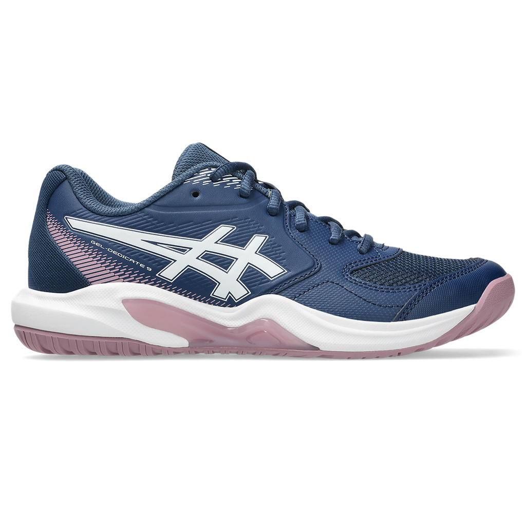 Asics Women's Gel Dedicate 9 Tennis Shoes Independence Blue White
