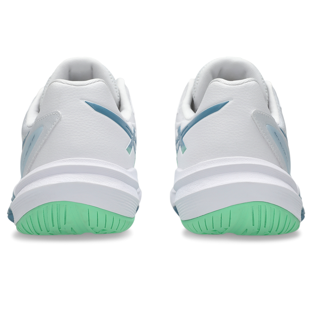 Asics Men's Sky Elite FF 3 Indoor Court Shoes White Saba Blue