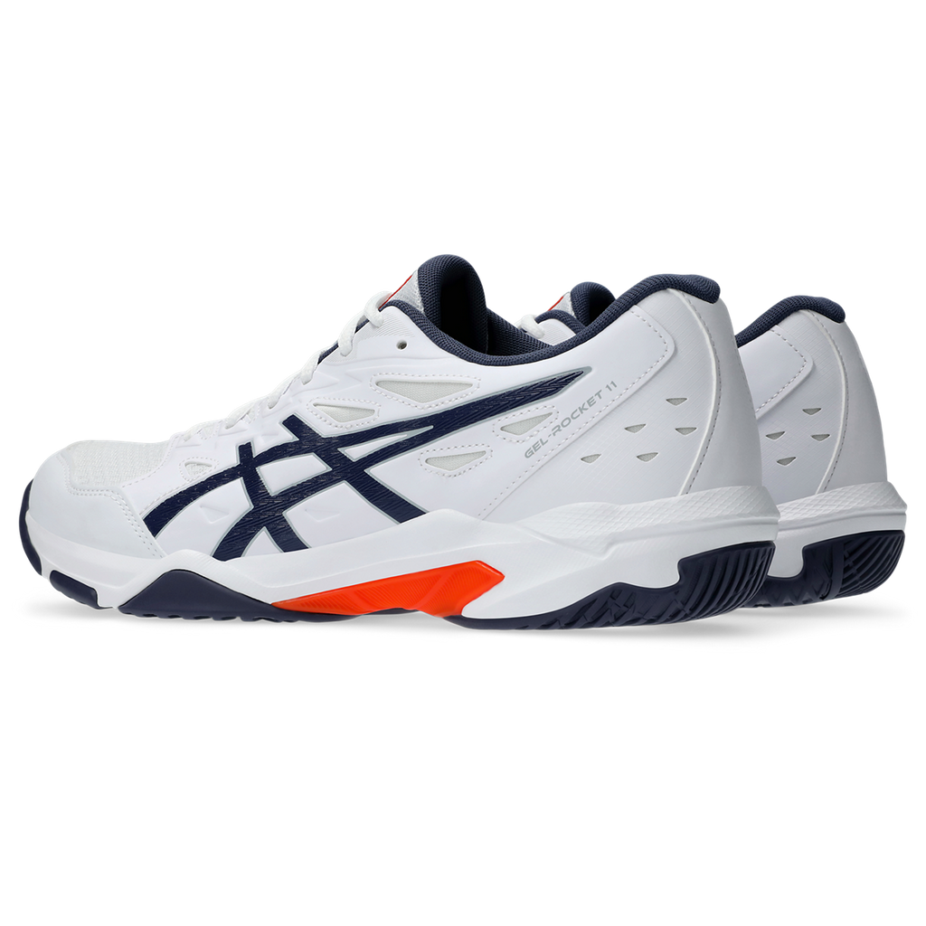 Asics Men's Gel Rocket 11 Indoor Court Shoes White Indigo Fog SS25