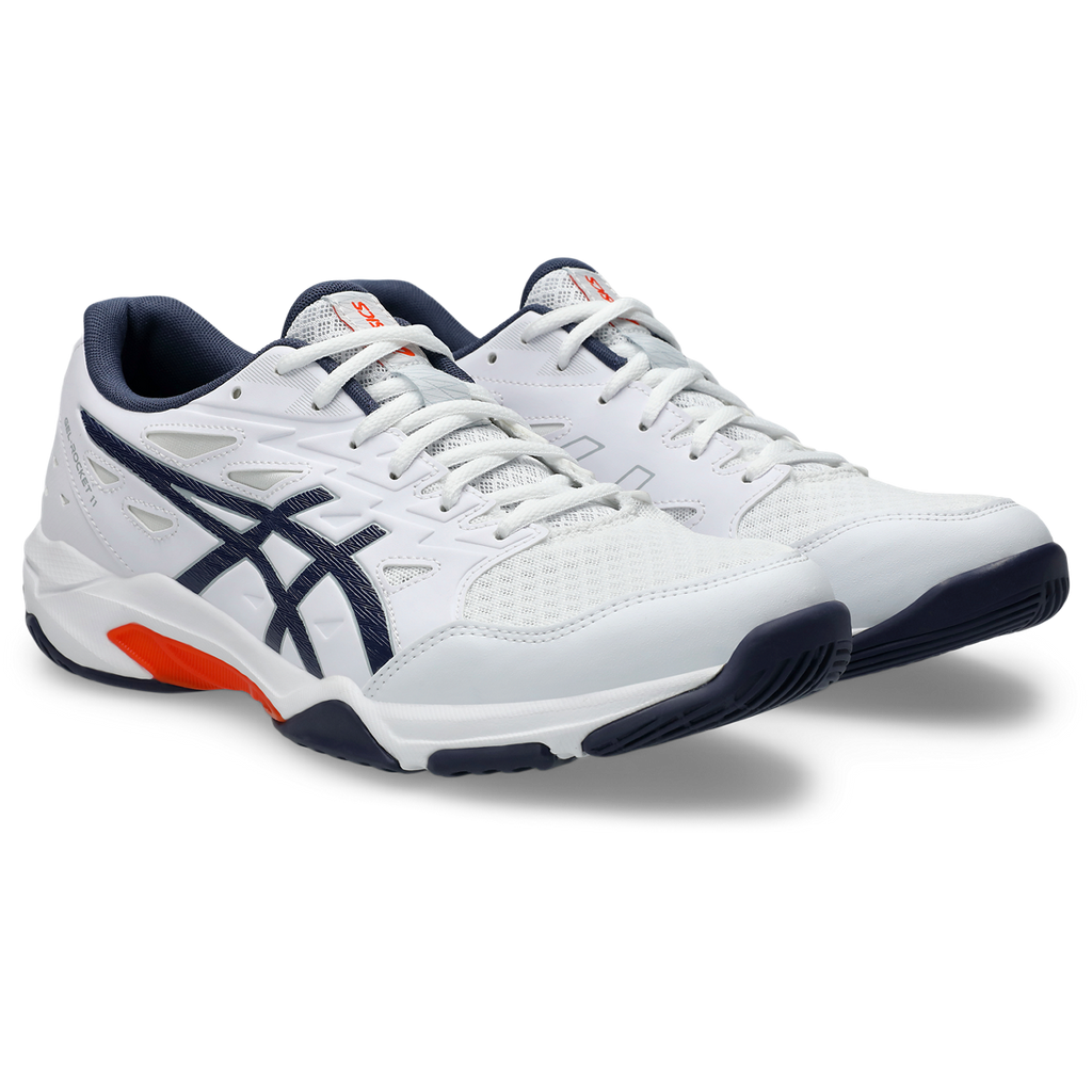 Asics Men's Gel Rocket 11 Indoor Court Shoes White Indigo Fog SS25