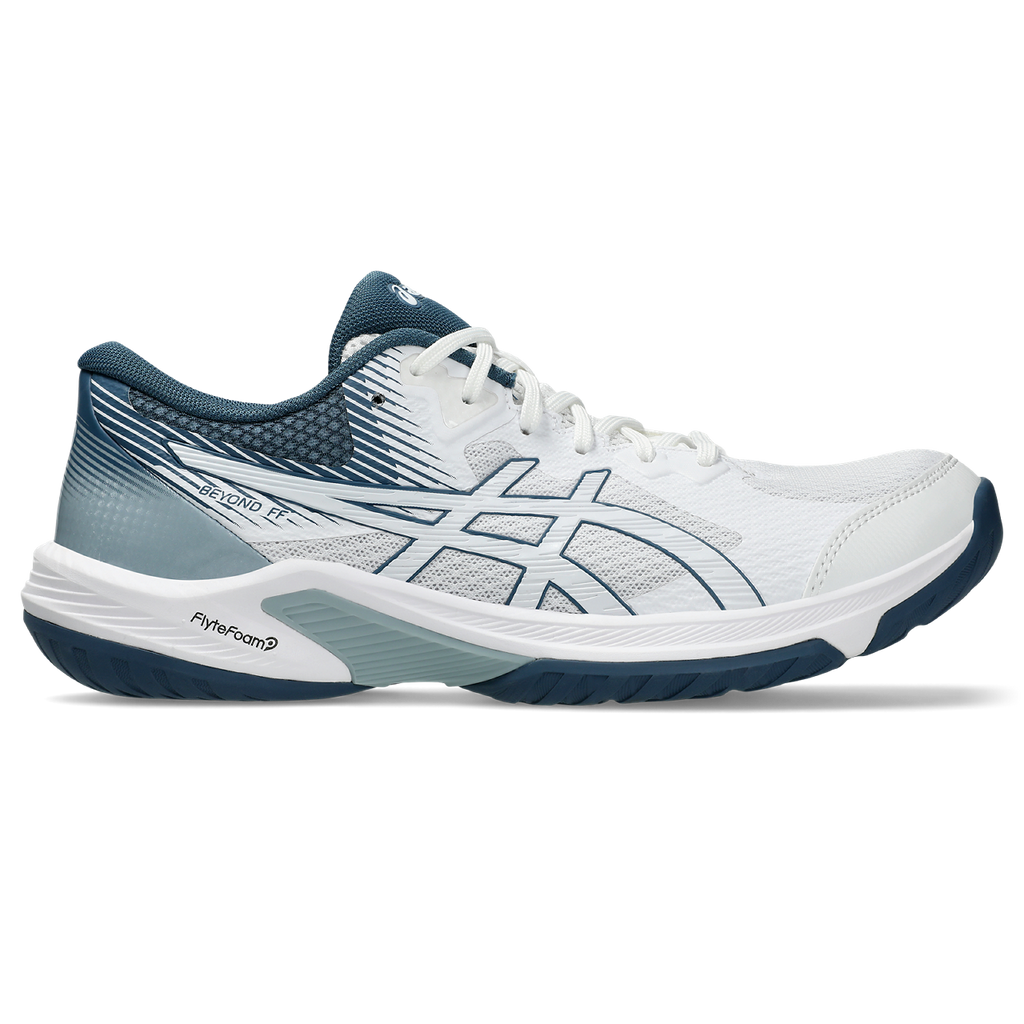 Asics Men's Beyond FF Indoor Court Shoes White Vintage Indigo