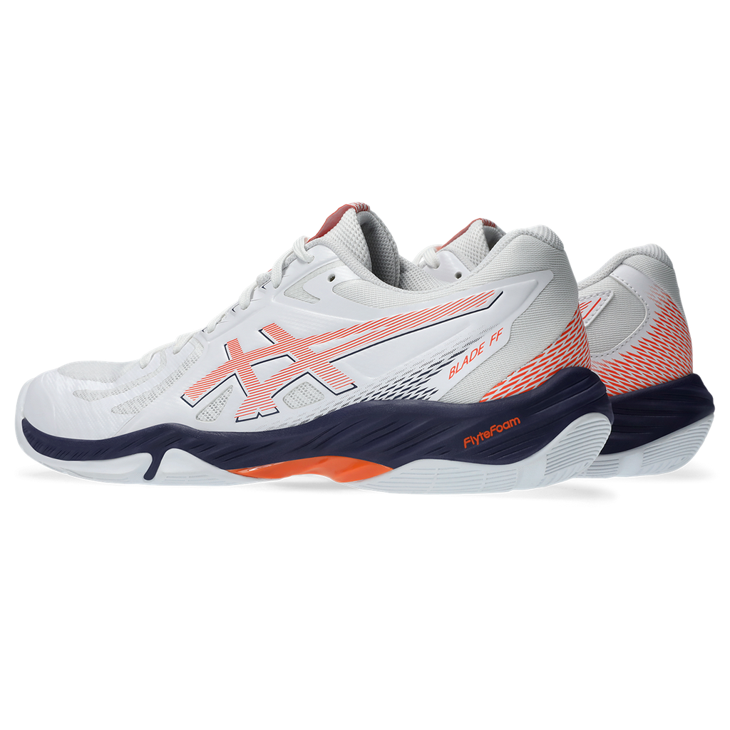 Asics Men's Blade FF Indoor Court Shoes White Nova Orange SS25