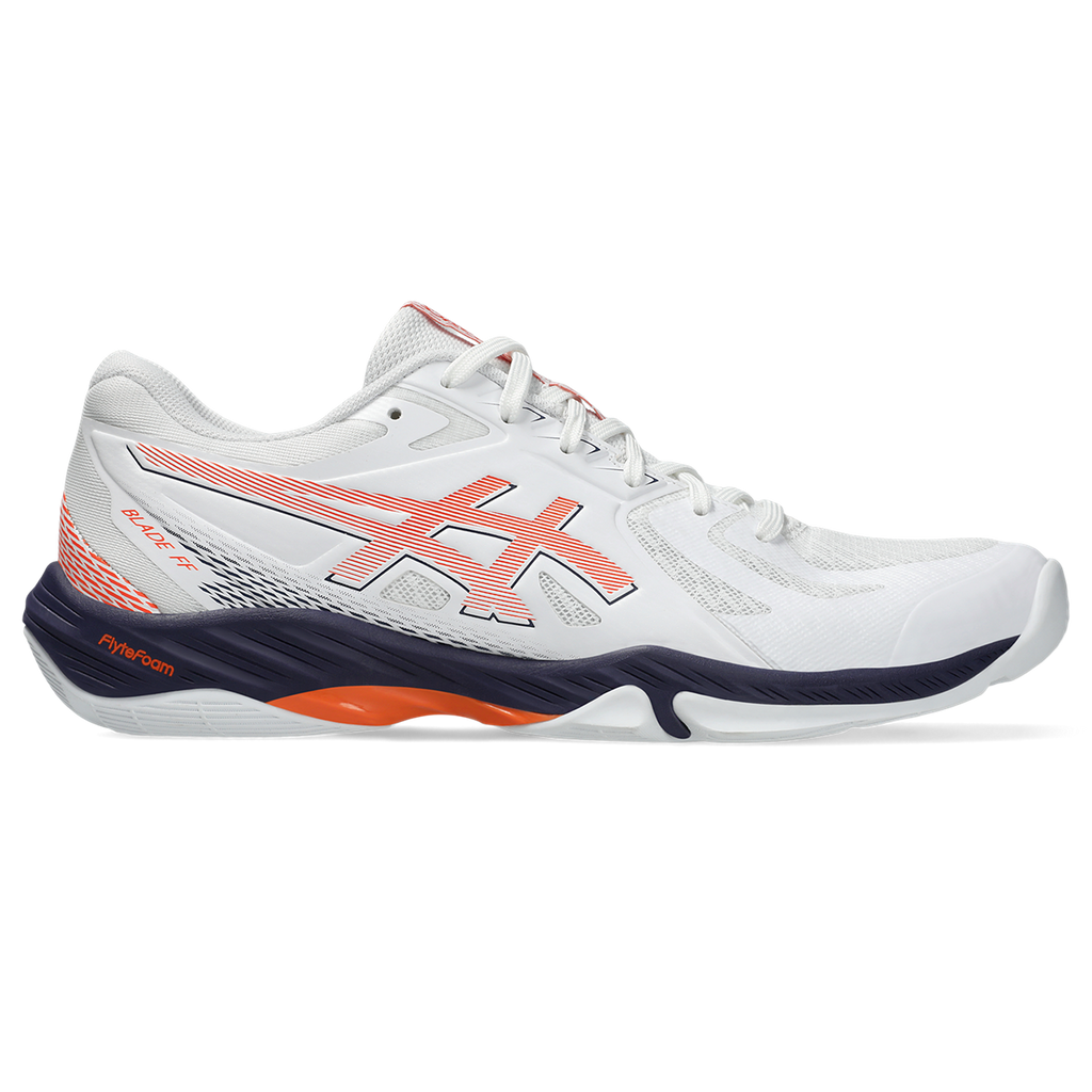 Asics Men's Blade FF Indoor Court Shoes White Nova Orange SS25