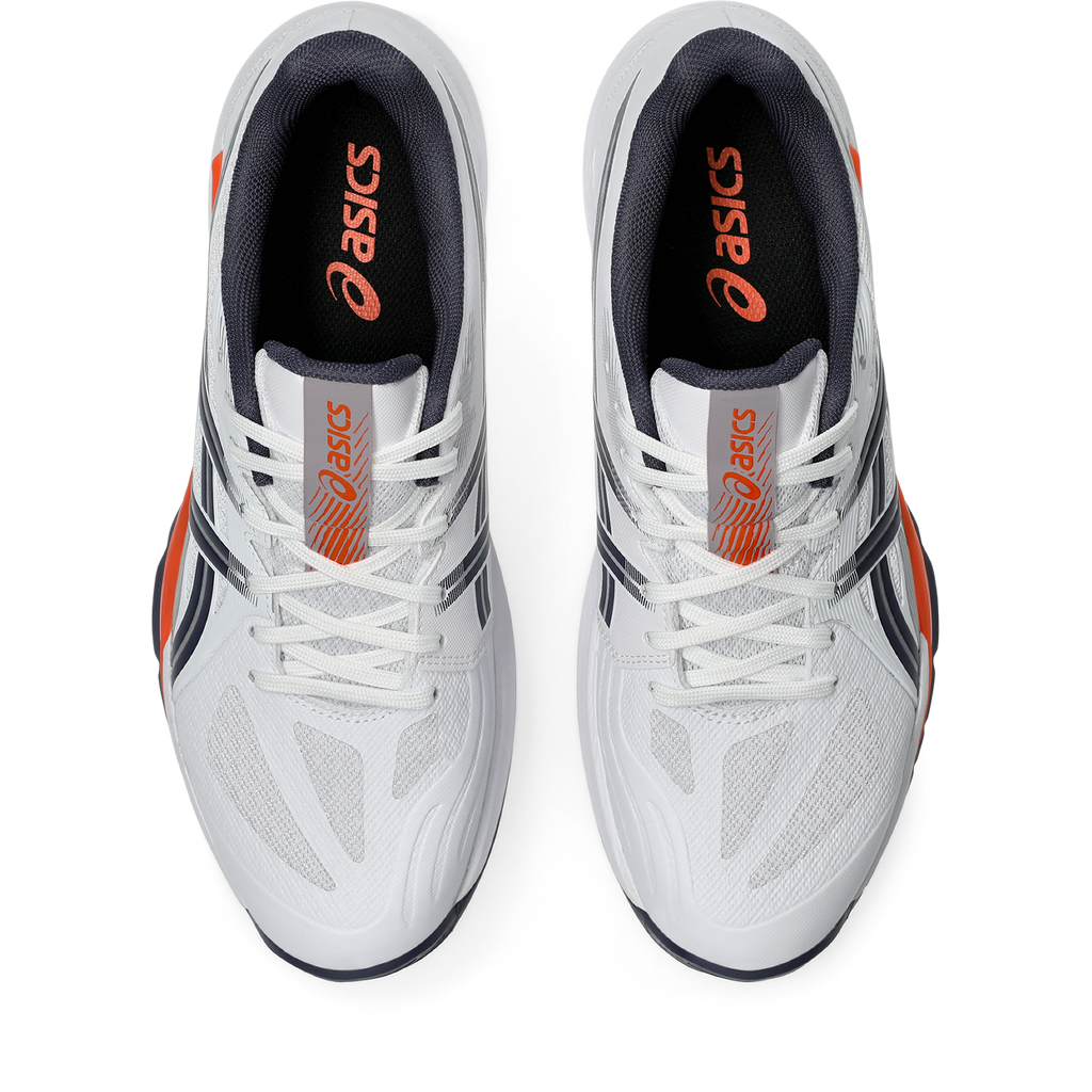 Asics Men's Powerbreak FF Indoor Court Shoes White Nova Orange