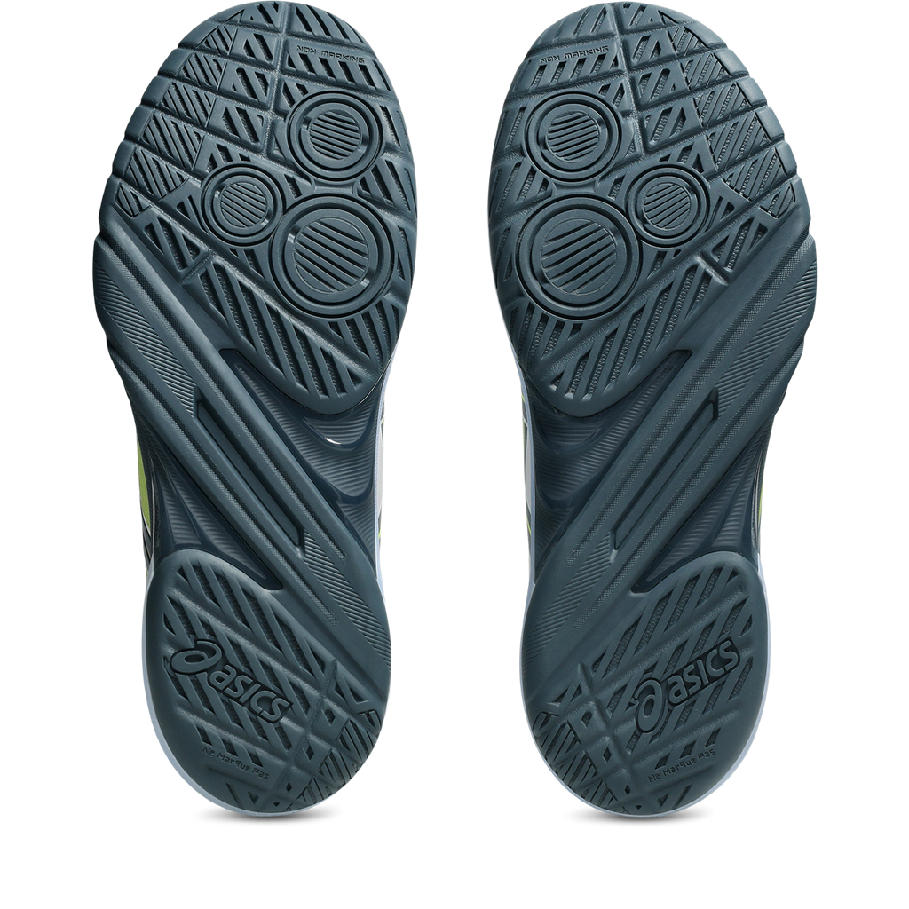 Asics Men's Powerbreak FF Indoor Court Shoes White Raw Indigo