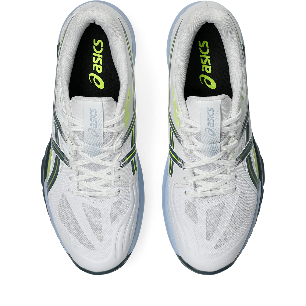 Asics Men's Powerbreak FF Indoor Court Shoes White Raw Indigo